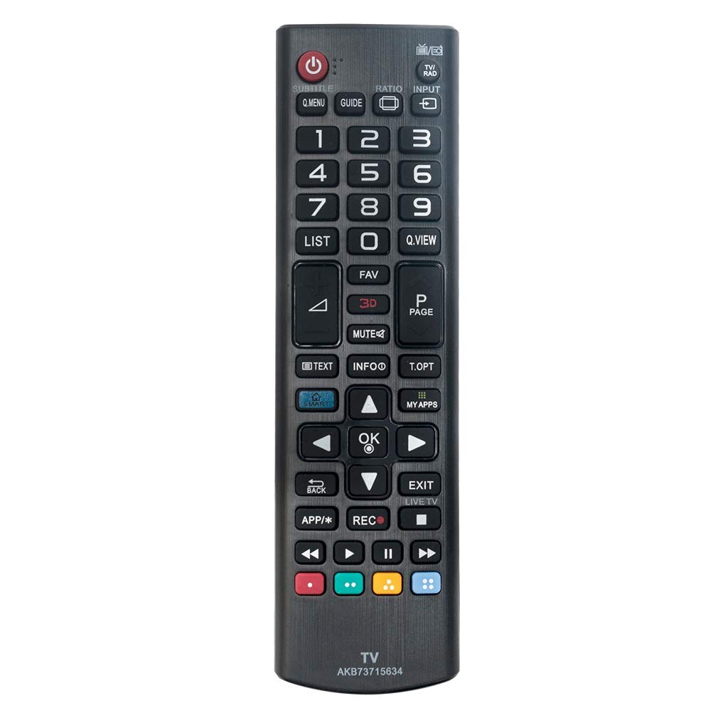 VINABTY Telecomando Sostitutivo AKB73715634 Per TV LG 3D Smart - Compatibile Con 26LN460R, 32LN570R, 42LN577S E Altri Modelli