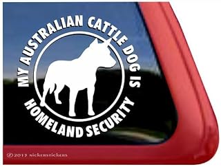Homeland Security - Australian Cattle Dog Heeler Vinyl Window Decal Sticker