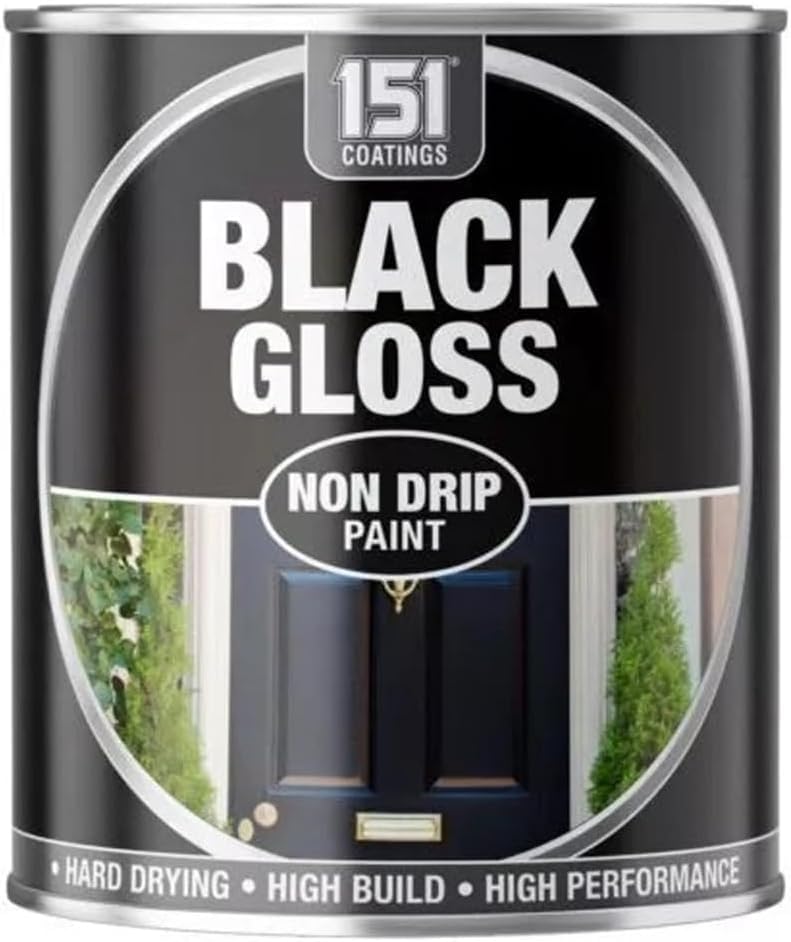 Neel Saanjh Black Gloss Non-Drip Paint Smooth Finish Quick Drying Formula Long-Lasting Coverage Professional Easy to Apply Durable Ideal for Walls Furniture Wood & Metal Surfaces (Pack of 1)