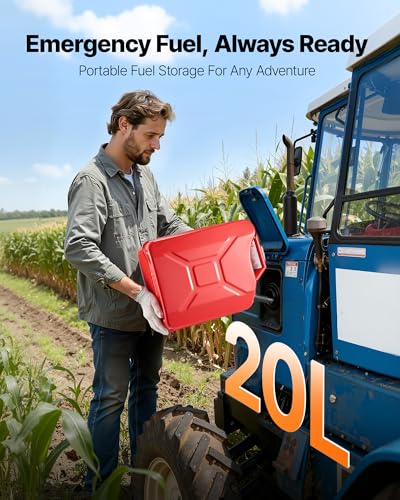 VEVOR 5.3 Gallon Metal Fuel Can