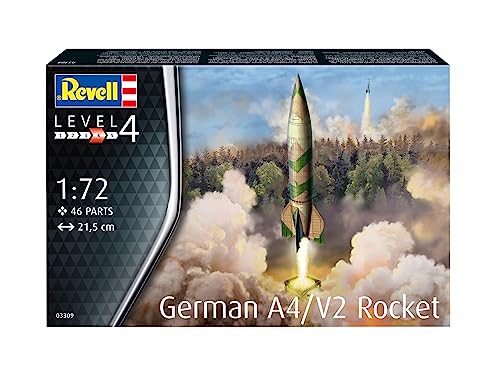 Revell- Missile Allemand A4/V2 avec Rampe de Lancement Maquette, 3309, Blanc, Various, 0.091666667 - Image 2