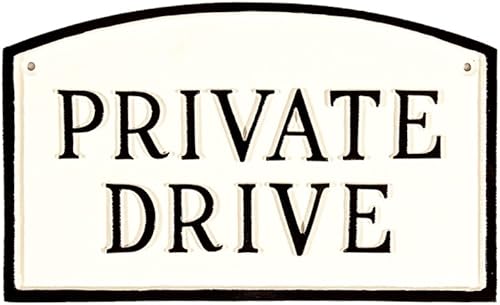 Miniatura 3 de Montague Metal Products SP-12sm-WB-LS - Placa pequeña de arco privado blanco y negro con estaca de césped de 23 pulgadas