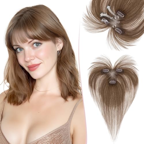 SEGO Hair Toppers for Women Real Human Hair with Wispy