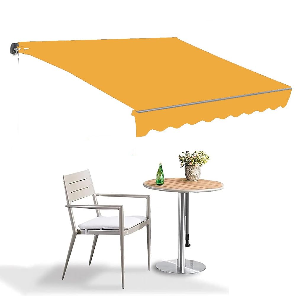 Auvent de rechange en toile jaune imperméable pour se protéger du soleil