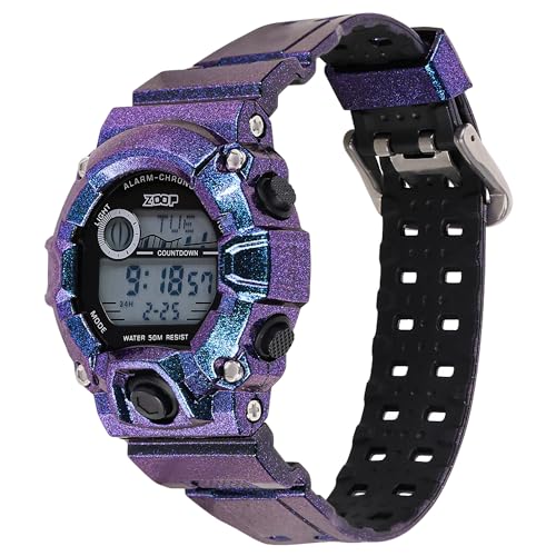 Image of Zoop Digital Watch with Digital Dial & Blue Sheen Strap for Boys Kids, from House of Titan - 16051PP01