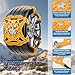 Snow Chains for Car 6 Pack, Emergency Anti Slip Chains for SUV/Trucks/ATV, Adjustable Universal Winter Security Chains for Ice Snow Mud Sand, Easy Installation, Tires Width 6.5-10.8