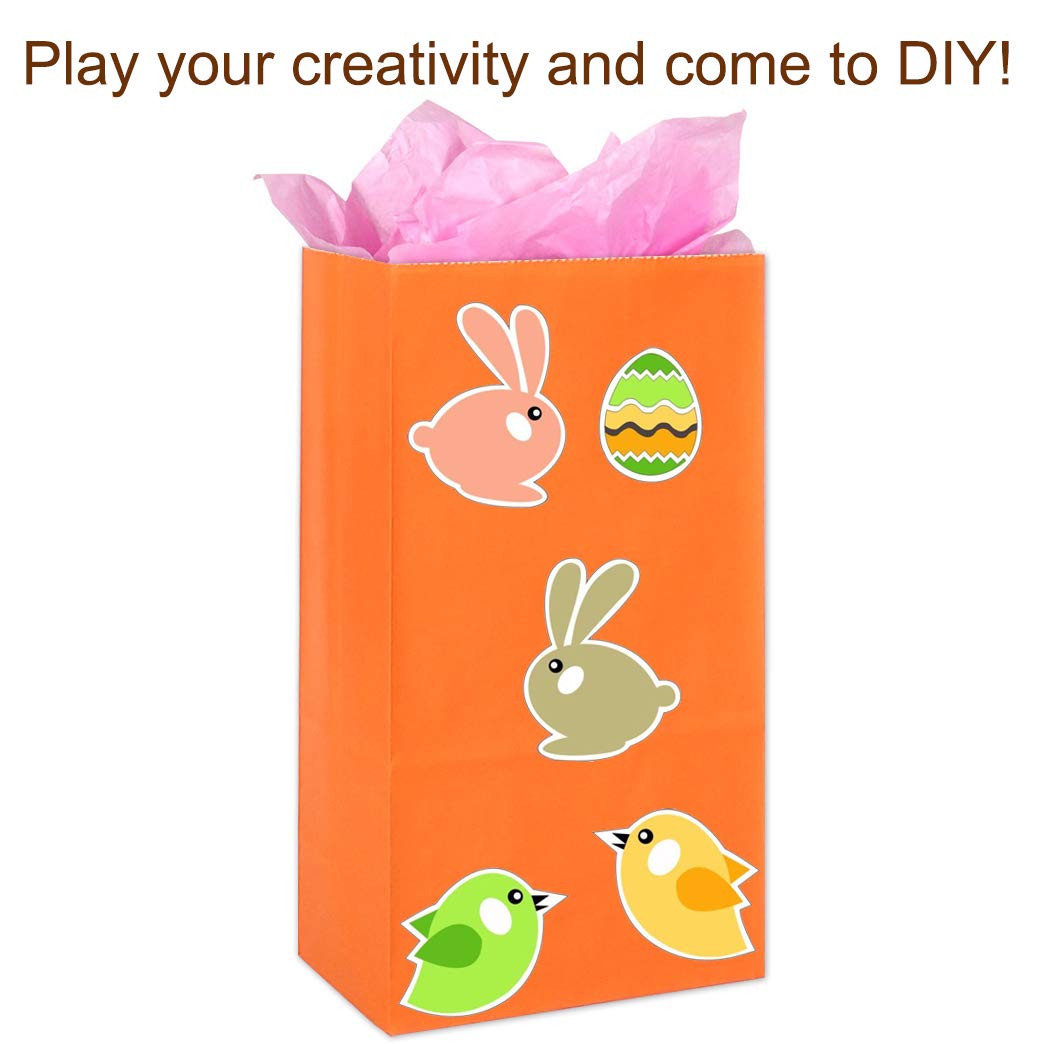 KEYYOOMY Piccoli sacchetti di carta dai colori vivaci verdi per feste, matrimoni, baby shower, feste di compleanno per bambini (verde, 50 ct, 8,9 x 6,1 x 18,1 cm