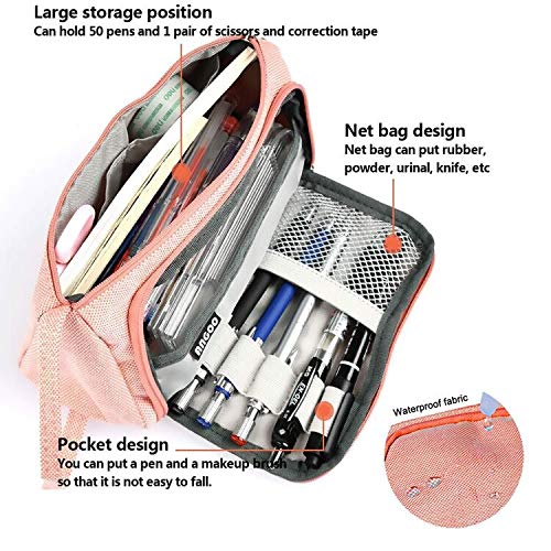 Montoj Trousse à Crayons Avec Fermeture éclair Pour Croquis Et Pinceaux De Maquillage Motif Spacecraft Grande Capacité