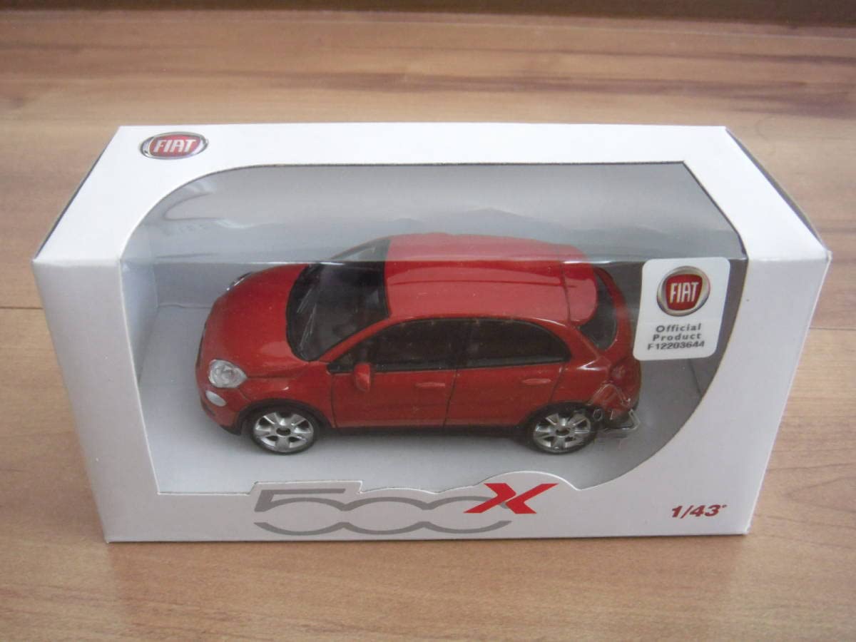Amazon | フィアット 500X ミニカー 赤 レッド 1/43 FIAT