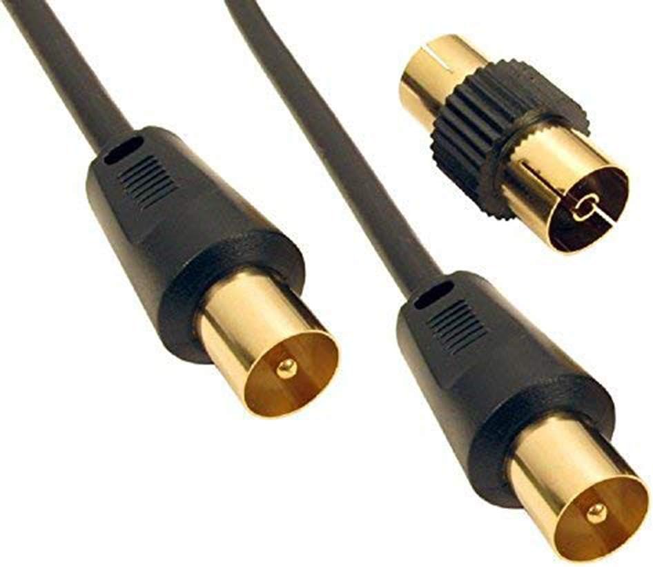 SSL Satellites 20 Meter 3C2V Black Cable TV Aerial Lead Coaxial Cable