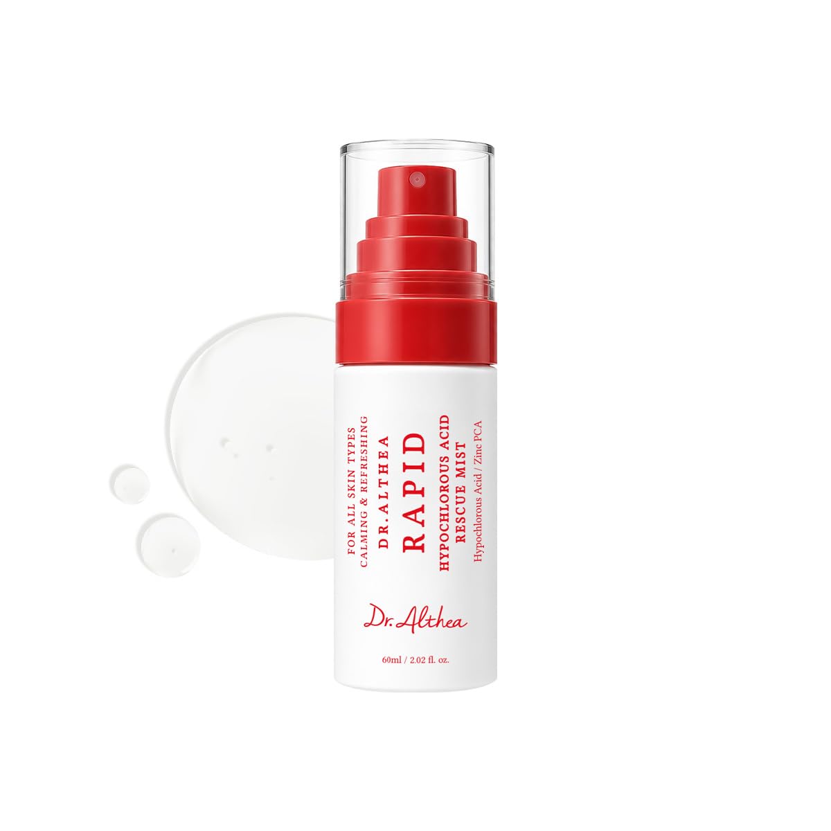 Dr.Althea Rapid Hypochlorous Acid Rescue Mist, Korean Skin Care, 2.02 Fl Oz