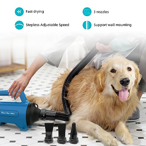 Soffiatore Per Cani 3.8HP Asciugacapelli Per Uso Privato E Professionale - 4