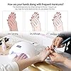 VOLLUCK 1 Pairs Anti-UV Shield Glove, UPF50+ Fingerless UV Protection Glove for UV and LED Manicure Lamps Dryer Nail Art Skin Care Glove (White)