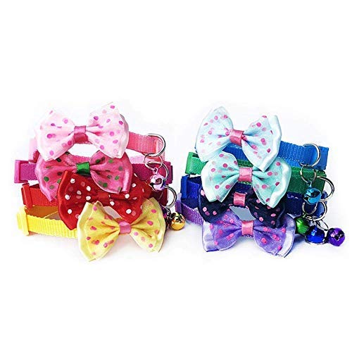 SR VISION Pet Collar with Bell-Bow Tie Cute Safety Collars for Puppies and Small Dogs (Color May Vary) - Pack of 1 (B0BHSK2FCV) Amazon Price History, Amazon Price Tracker