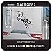 kamiustore Adesivo Cavallo per Camper, roulotte, furgoni Van e Barche in Vinile per Esterni - 1 Adesivo 60x60 cm (Nero)