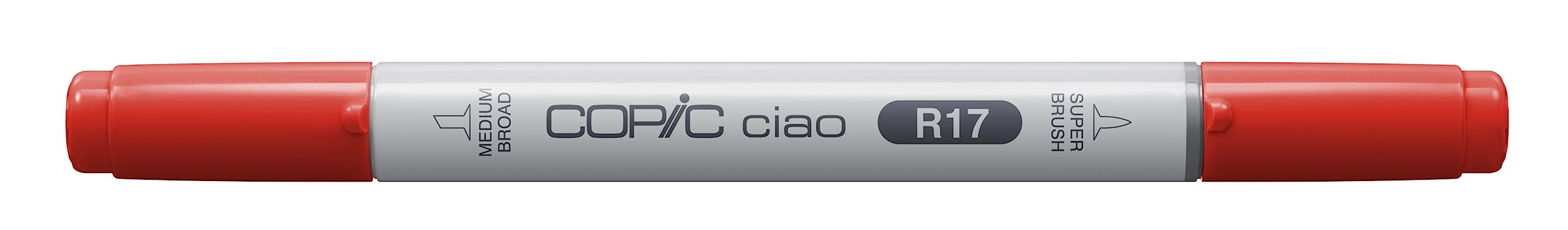 Copic Ciao Marker Alcohol-Based Twin Tip Brush Medium Broad Lipstick Orange R17