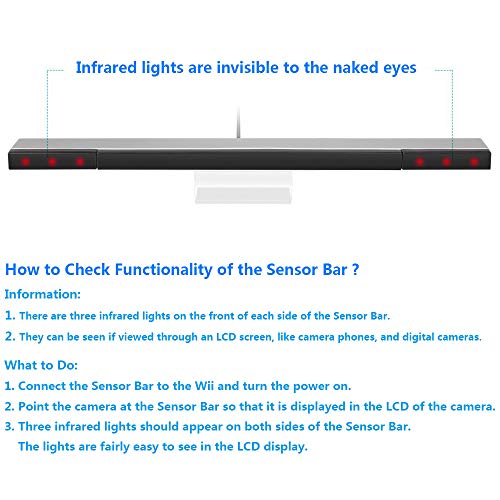 Replacement For Wii Sensor Bar Compatible With Wii U For Nintendo Wired Lnfrared Sensor Bar Wii Console Accessories #TOP5