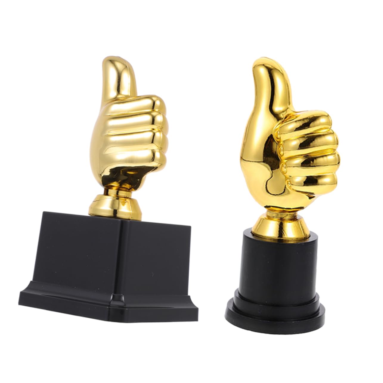 ibasenice 2Pcs Thumb Shape Trophy Model Vibrant Plastic Trophy Decor for Sports Events Celebrations and Fun Decorative Cup
