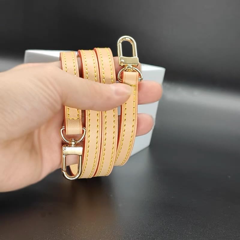 Senral Genuine Leather Strap for Bag Handbag, Purse - Short Vachetta Leather Strap - Replacement for Pochette Wallet, Clutch - Image 4