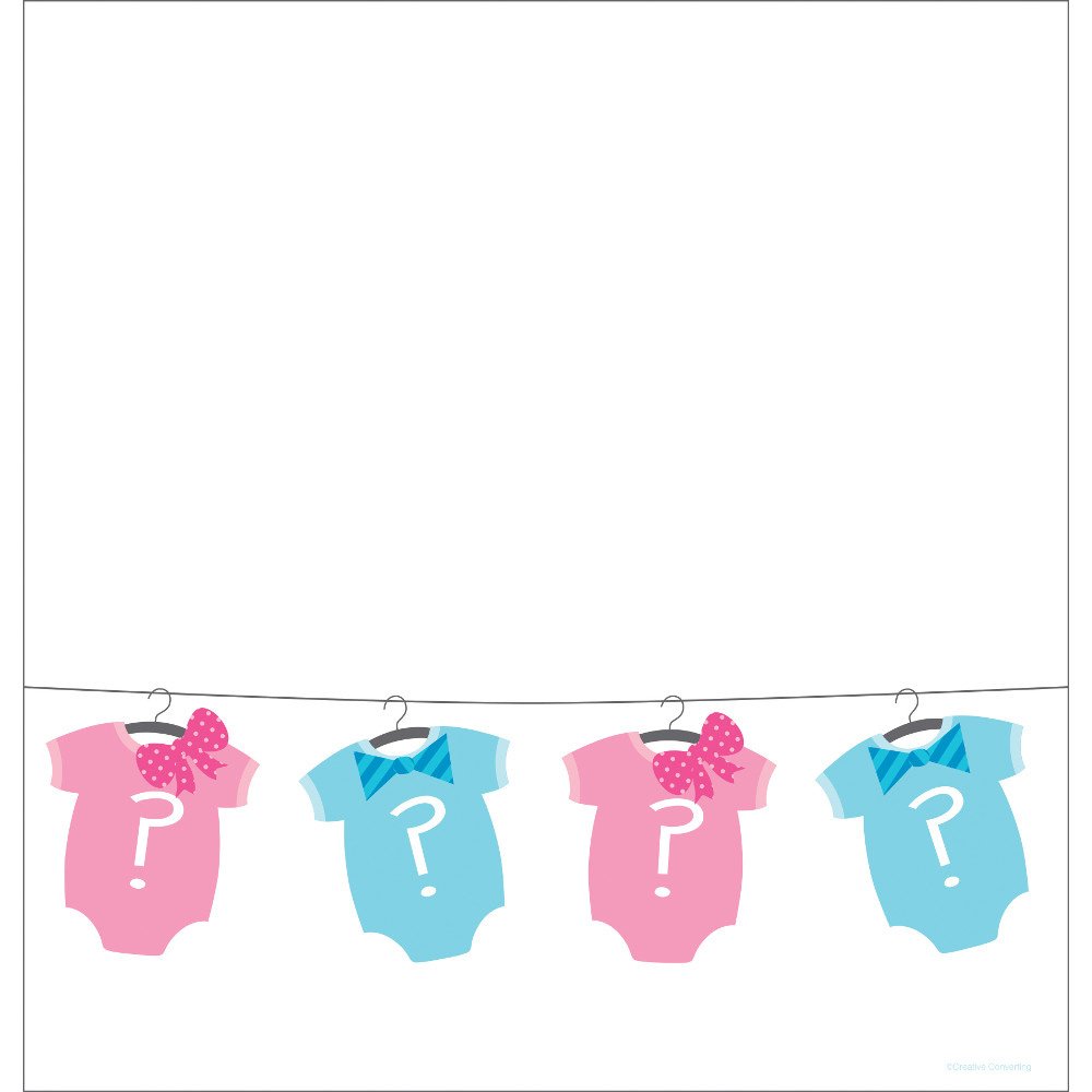 Creative Converting Bow Or Bowtie? Border Print Plastic Tablecover, 54 by 108