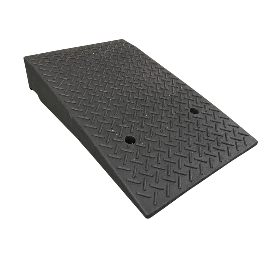 Rampe d'accès longue et résistante - Hauteur : 15 cm - Capacité : 2 tonnes - Pour trottoirs, seuils et chargement