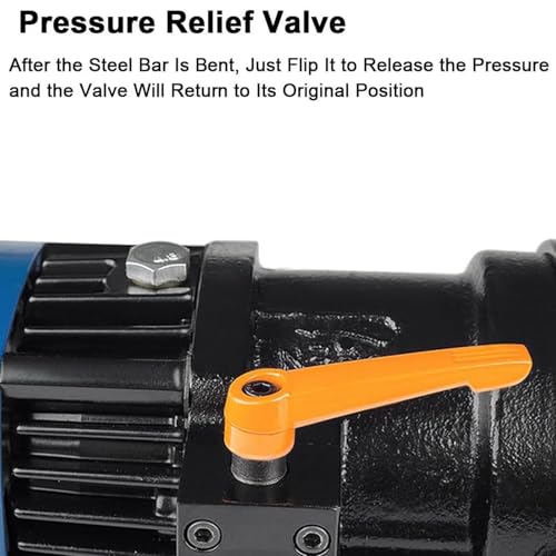 Dobladora eléctrica de Varillas de Refuerzo, máquina hidráulica de 900 W para Varillas de 6 a 22 mm, doblado rápido en 5 Segundos, ángulo Ajustable de 0° a 130°, Ideal para Varillas de Acero.