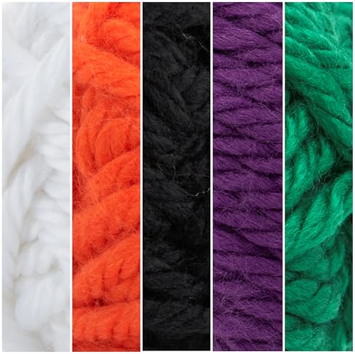 Image of Lion Brand Yarn, Hometown Super Bulky Yarn, Modern Halloween Pack, 15 Skeins