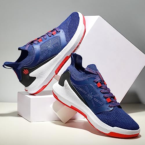 Image of Men's Crosstrain Training Shoes, Mesh Upper, Enhanced Grip, Multi-Directional Flexibility, Pull Tabs, Lace-Up, High Energy Return, Sporty Footwear for Men