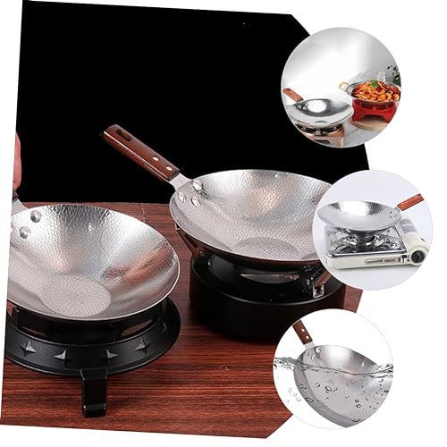 Wok de acero inoxidable con mango de madera Mikinona miniatura 5