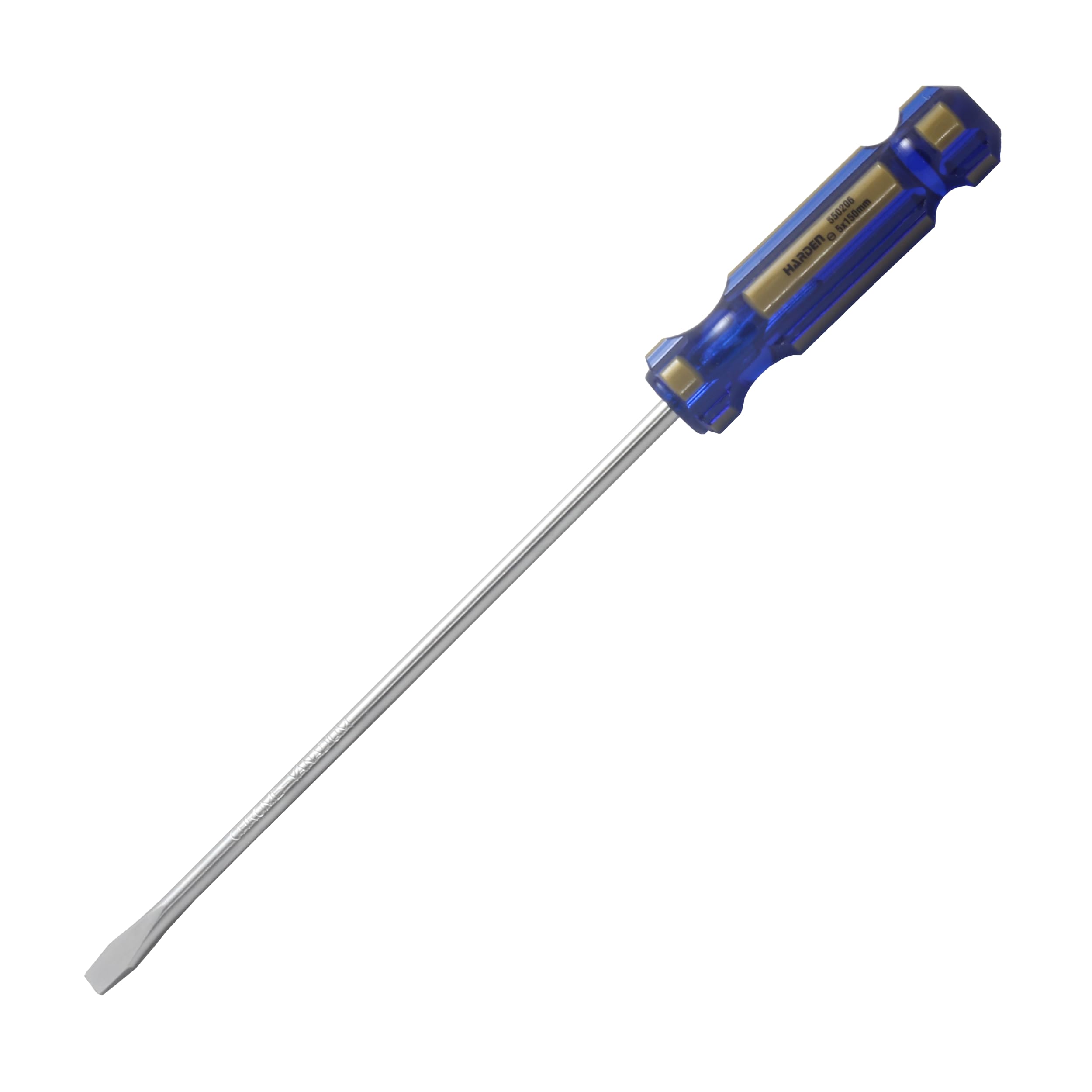 Harden Flat Type Slotted Type Magnetic Screwdriver 5X150MM, Forged from Chrome Vanadium Steel, Transparent Handle - 550206-image-18