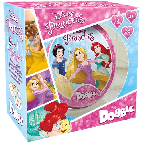 Asmodee , Dobble Disney Princess , Card Game , Ages 6+ , 2-8 Players , 15 Minutes Playing Time