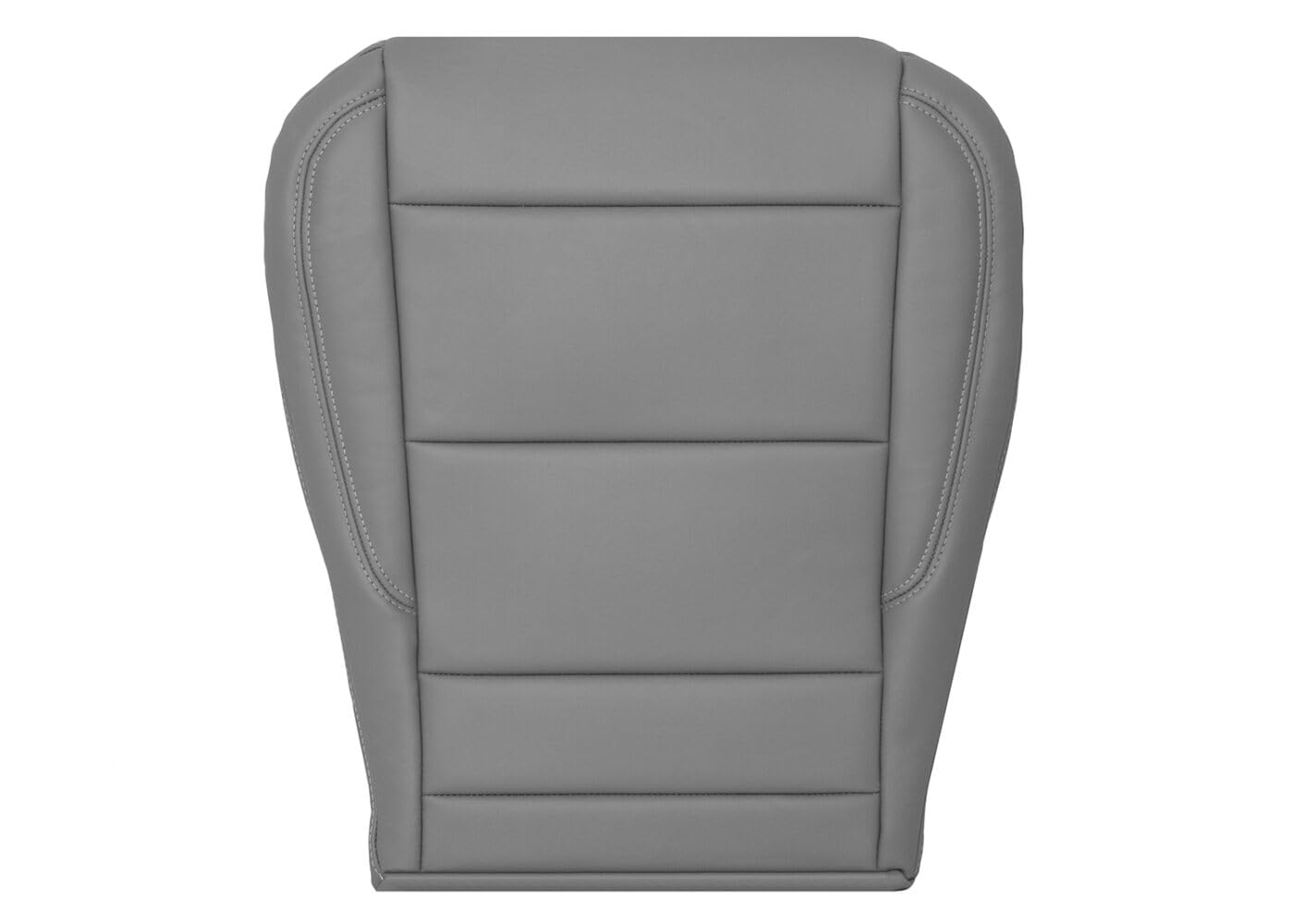Richmond Auto Upholstery - Passenger Side Bottom Replacement Genuine Leather Seat Cover, Gray Non-Perforated (Compatible with 2022-2025 GMC Sierra 1500 SLT Truck)