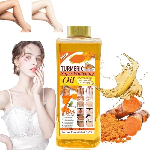 Aceite corporal Veetgold, aceite corporal Veetgold vitamina C 7 días, aceite corporal de cúrcuma Veetgold, humectante nutritivo for la piel, gel de baño for humectante y tono de piel correcto /1007