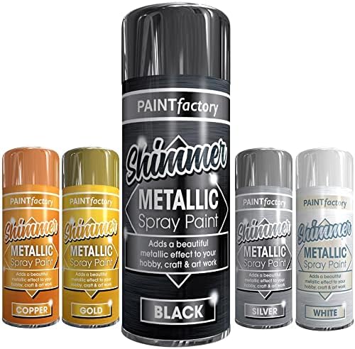 Classic Signature - 1 x Metallic Bright Silver Spray Paint 200ml - Multi-Purpose Use, Spray for Metal and Wooden Furniture, Ornaments, Decorative Items and Much More for Interior & Exterior