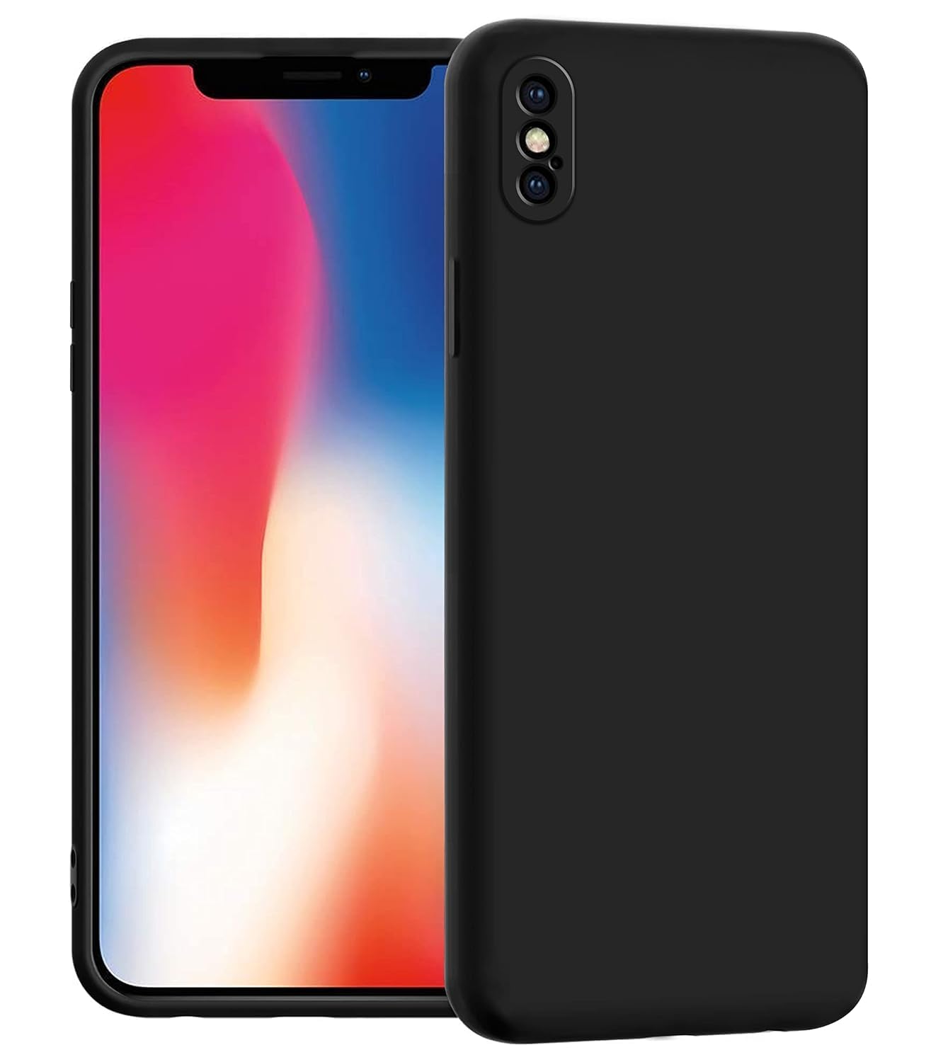 EMODIL Case for iPhone XS Max Cover Black Slim Fit Soft Back TPU Cover Flexible Silicone Cover Matte for iPhone XS Max ® (Black)