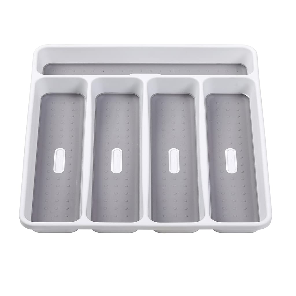 Boîte de rangement pour ustensiles de cuisine et tiroir séparateur de couverts en bambou