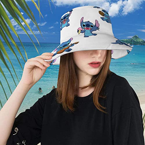 Cartoon Bucket Hat For Woman Men Teen, Packable Reversible Sun Hat Packable Fisherman Cap Gift For Girlfriend Boyfriend Family #TOP3