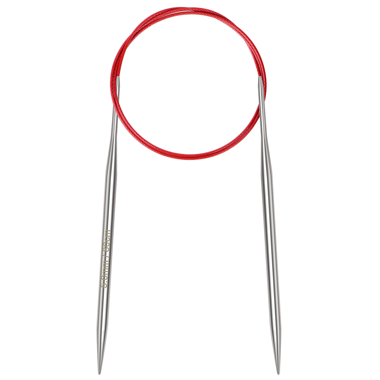 Aeelike 5mm Circular Knitting Needles 80cm