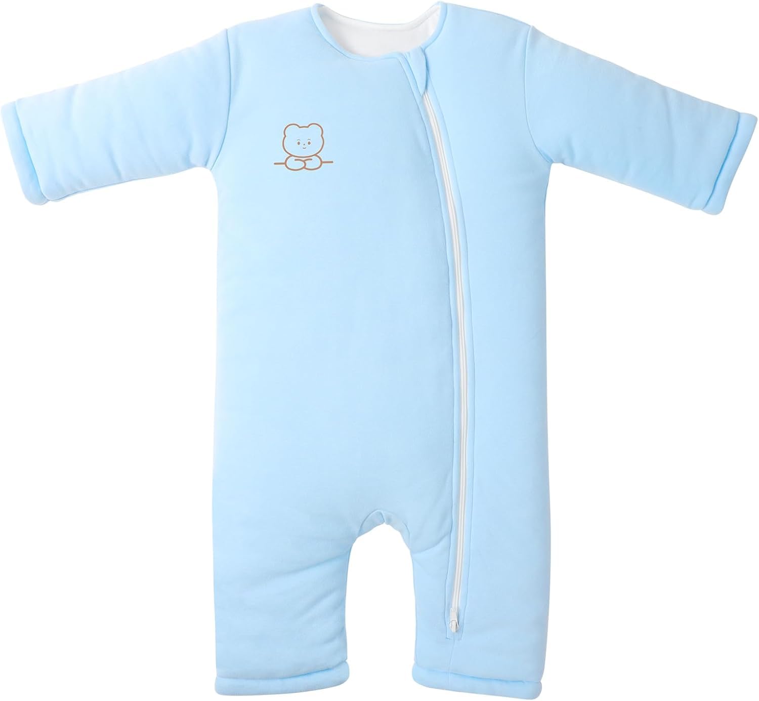 Premium Cotton Baby Sleep Sacks with Legs Warm Winter 6-12 Months 2.5 Tog Ultra-Soft Wearable Blanket Sleeping Bag for Easy Diaper Changing Transition Unisex Sleep Bags for Newborn Infant Girls Boys