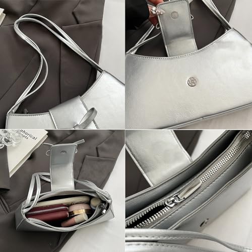 Image of Shoulder Bag for Women Coquette Bow Purse | Y2K Trendy, PU Leather, Small Cute Bag, Mini Hobo Handbag