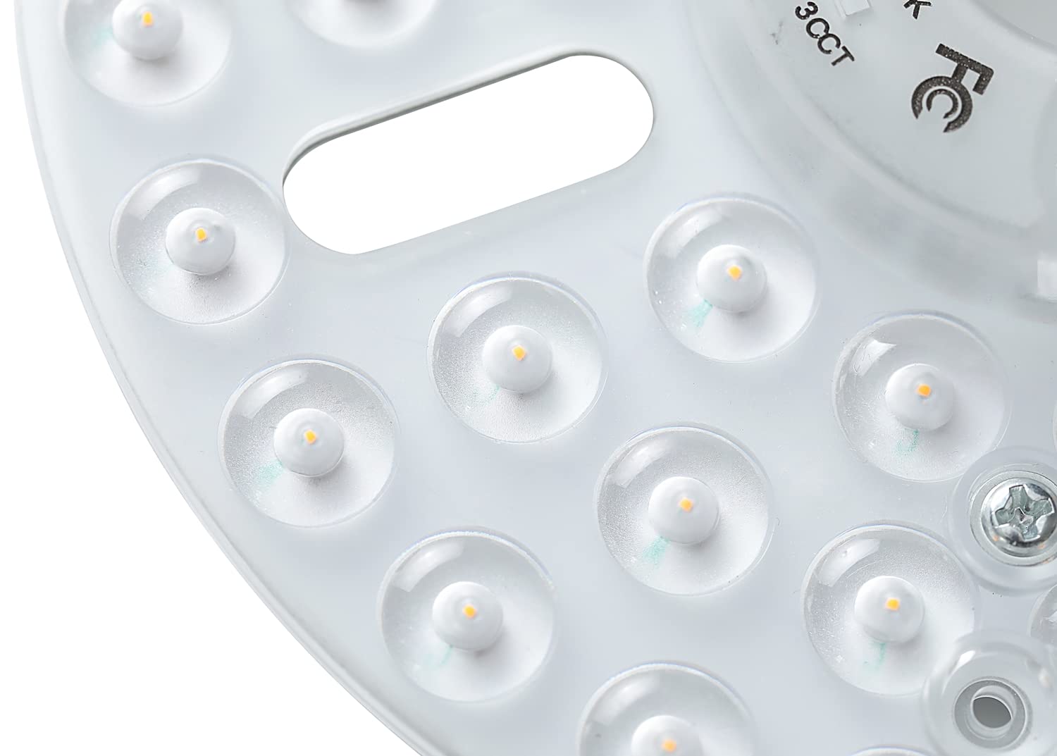 Kit D'Éclairage LED 5,3 Pouces Pour Ventilateur De Plafond - 15W, 3 Températures De Couleur (3000K/4200K/6500K), Dimmable - 5