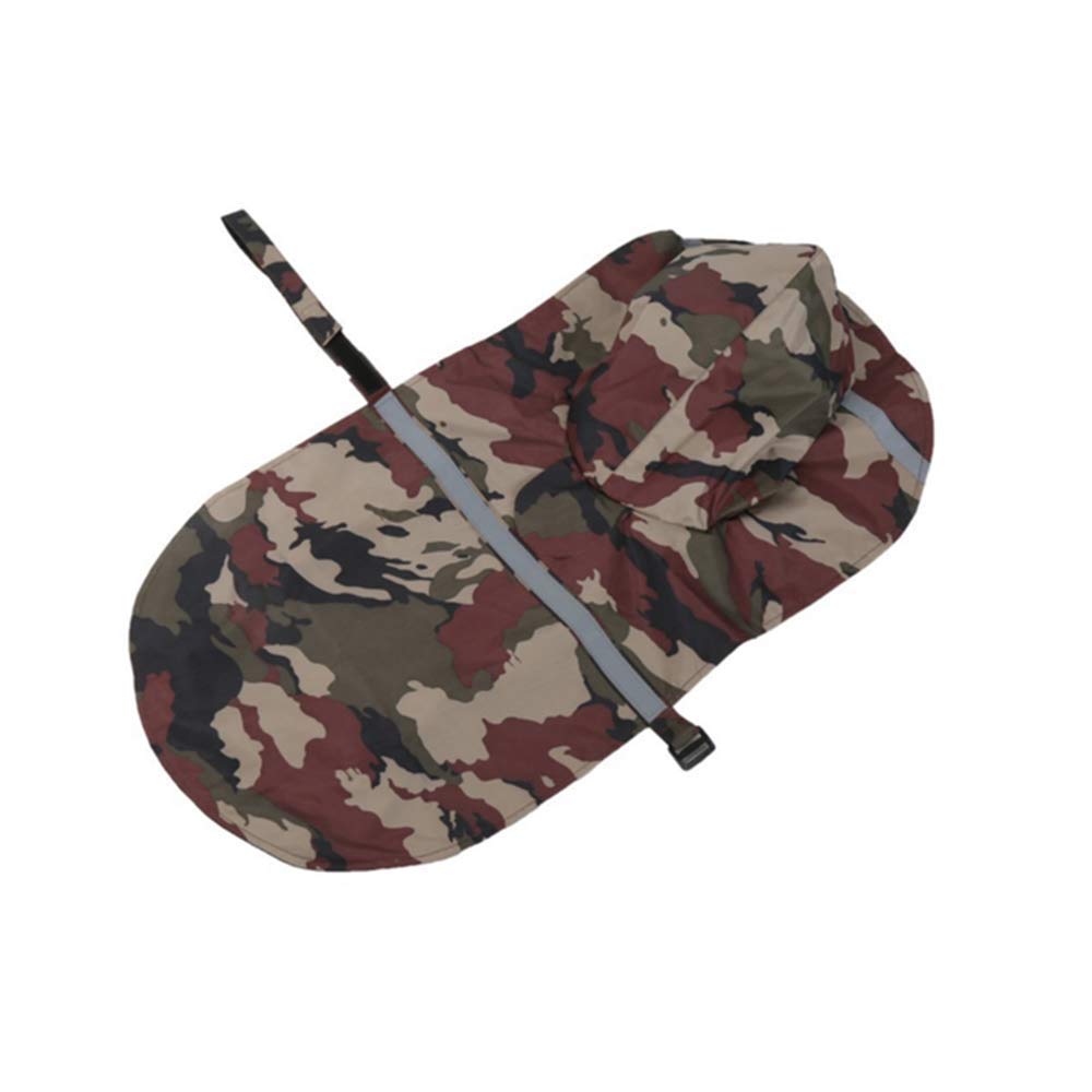 KoKoBin Cappottino Catarifrangente per Cani con Cappuccio Ultraleggero Traspirante Impermeabile per Cani di Media e Grande Taglia(Marrone, L)