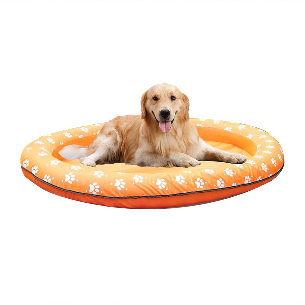 Generisch Aufblasbar Schlauchboot Hunde Boot Haustierfloß Aufblasbares Hundefloß Katzenwasser Floatie Matte Haustier Luftmatratze Schwimmbad Sommerpool Spielzeug 140 X 96 cm