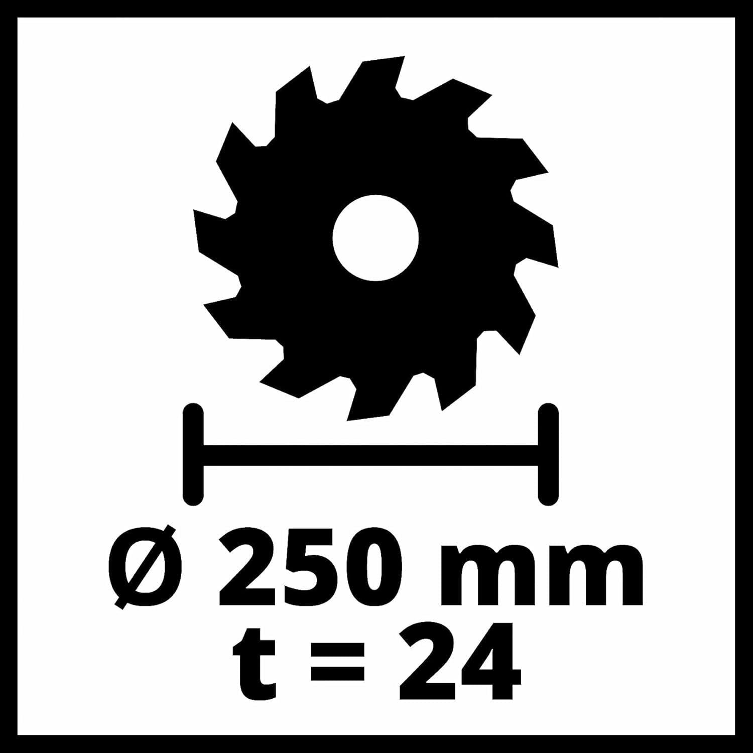 Einhell Tischkreissäge TC-TS 2025/3 eco (2000 W, 85 mm Schnitthöhe, Ø 250 mm Sägeblatt, Winkelanschlag, Parallelanschlag, Absauganschluss, inkl. Präzisionssägeblatt)