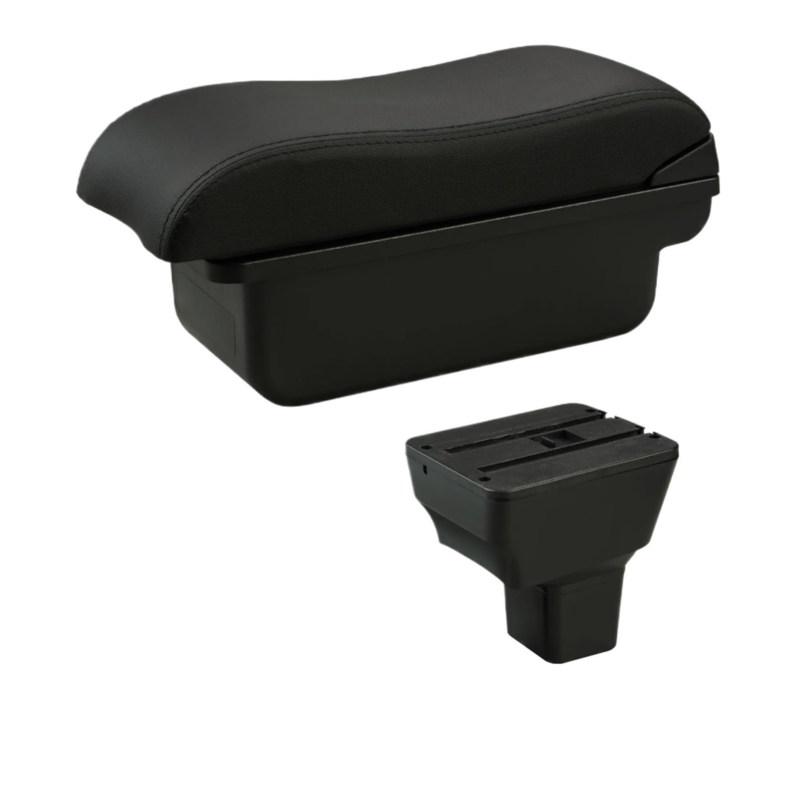 UMDJJU For Nissan For Kicks 2016-2024 Car Armrest Box Storage Interior Dedicated Retrofit Accessories Car Centre Console Armrest Box(A2 Black Line No USB)