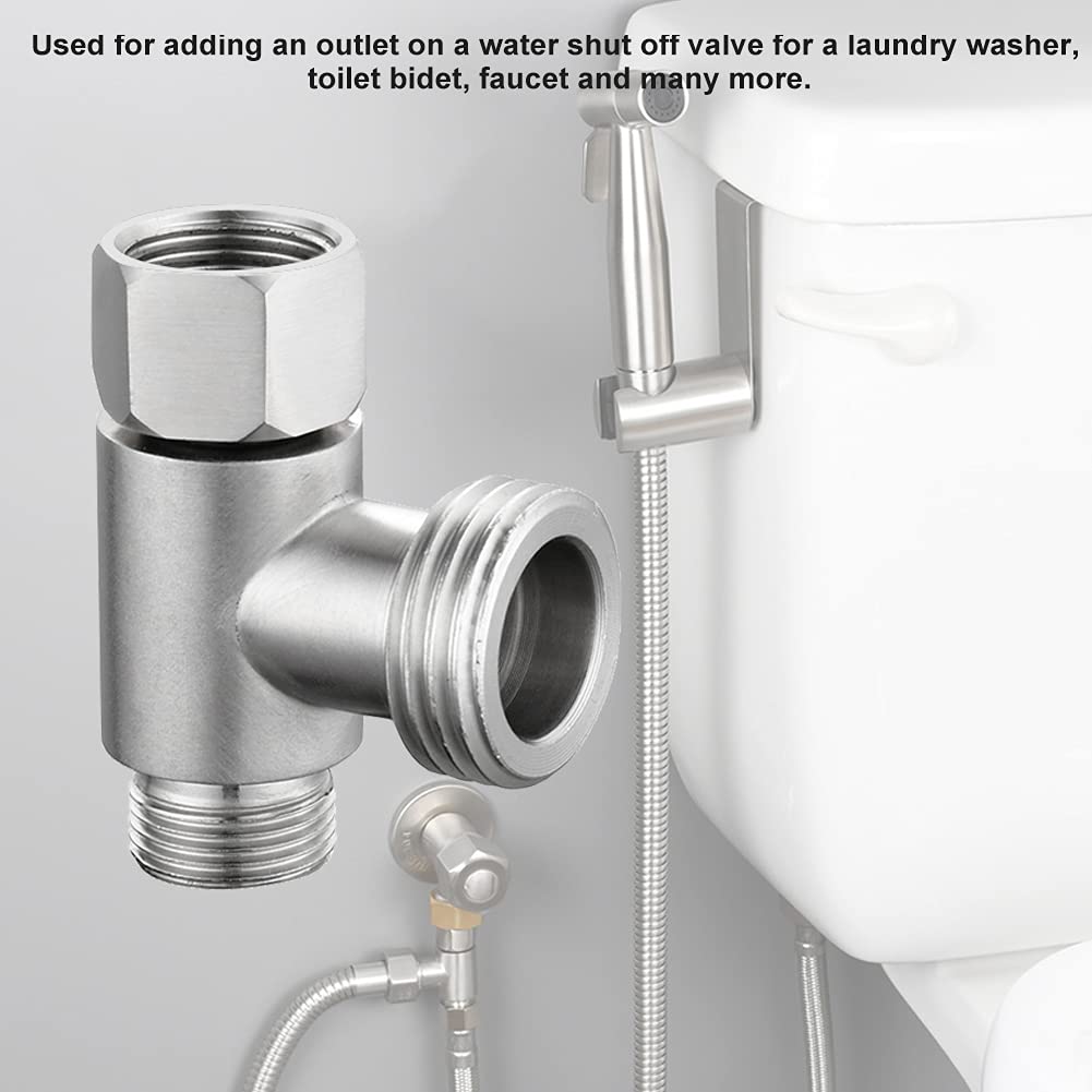 Raccordo A T Per Tubi 3/8" E 1/2" - In Acciaio Inox Per Rubinetteria - Foto 12