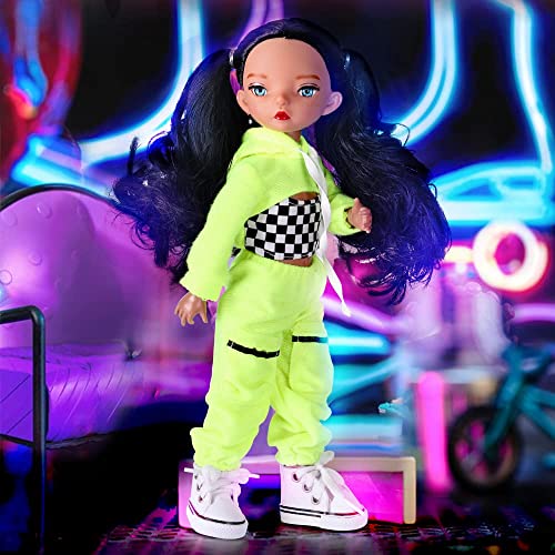 Queban Doll By Jesui-Poseable Fashion Doll With Fluorescent Clothes And Having Ponytails,A Pair Of Designer Recommended Changeable Hand,Great Gift For Kids 6-12 Years Old And Collectors-11 ?In #TOP1