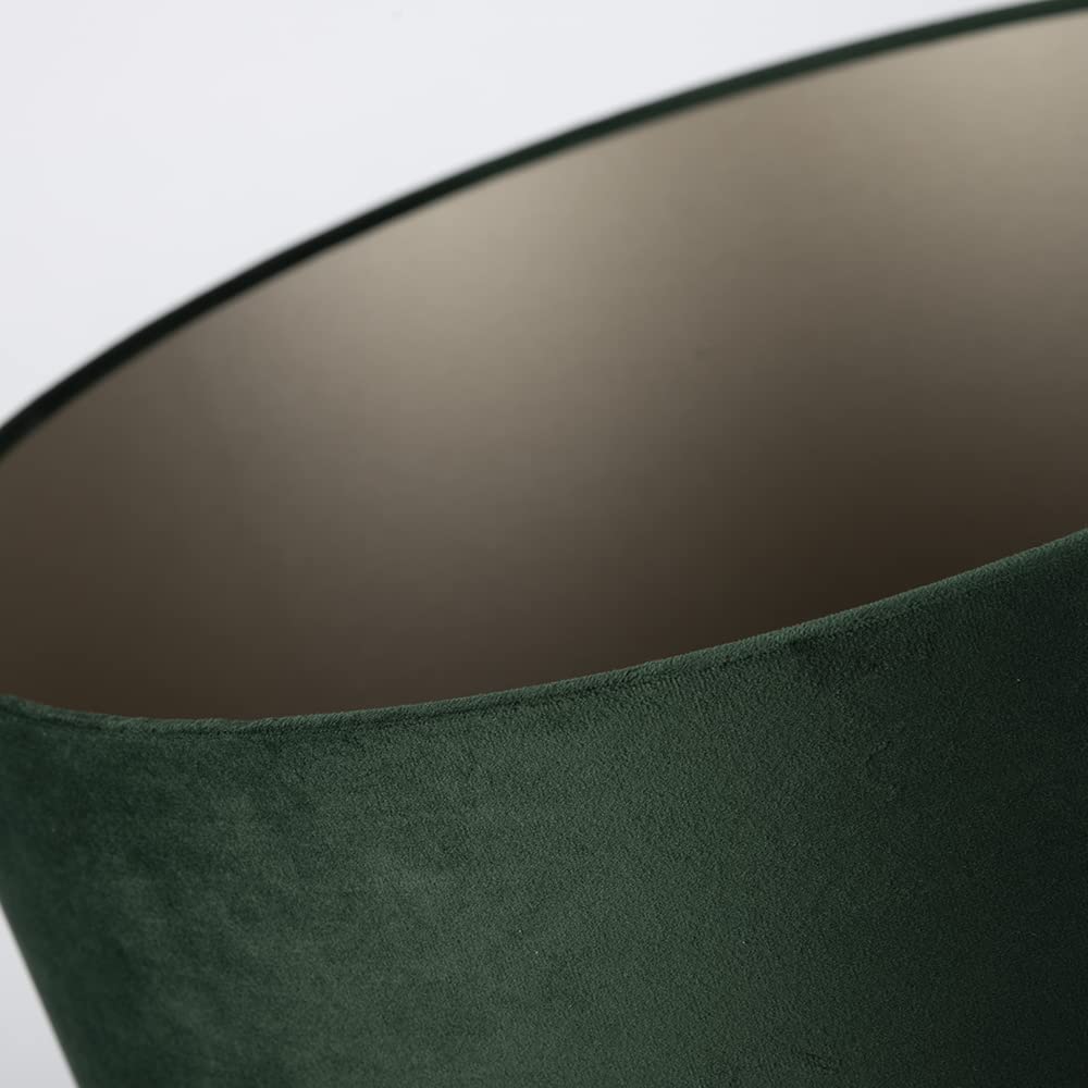 Uniqq Paralume in velluto verde scuro, Ø 40 cm, altezza 40 cm