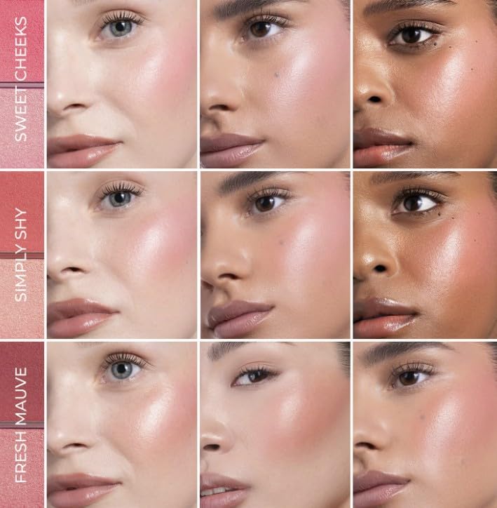 NATASHA DENONA Original | HY-BLUSH | cloudy cream cheeck duo | COLORETE | 10 gramos | VEGANO | by BELLA | (FLUSTERED, 10 g (Paquete de 1))