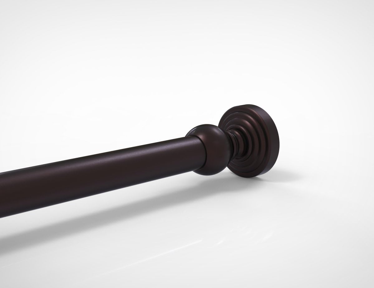Allied Brass WP-99-BKM Waverly Place Collection Shower Curtain Rod Brackets, Matte Black